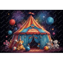 Circus Birthday Backdrop