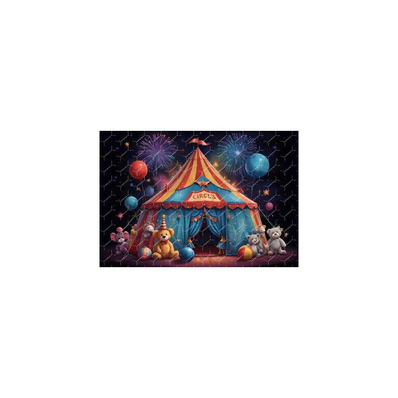 Circus Birthday Backdrop