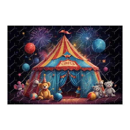 Circus Birthday Backdrop