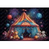 Circus Birthday Backdrop