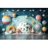 Birthday Cake With Space & Planets ONLINE AVAILBLE AT STUDIOPROPS.IN