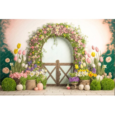 Easter Scene Photography Studio Background Easter Celebration